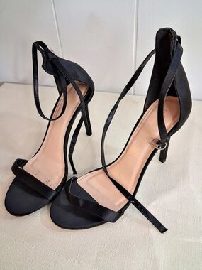 Shoe Republic Black Strappy High Heel Sandals